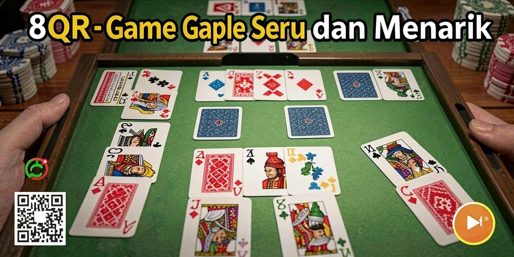 Tampilan gameplay Gaple yang seru di 8QR.