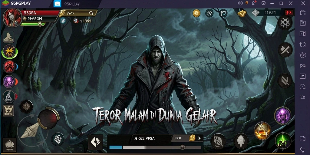 Tangkapan layar menegangkan dari gameplay horror di 95PGPLAY.