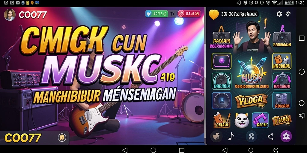 Screenshot gameplay menunjukkan pemain menikmati pengalaman musik yang interaktif.