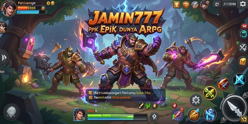 Cuplikan gameplay menegangkan di dunia ARPG JAMIN777.