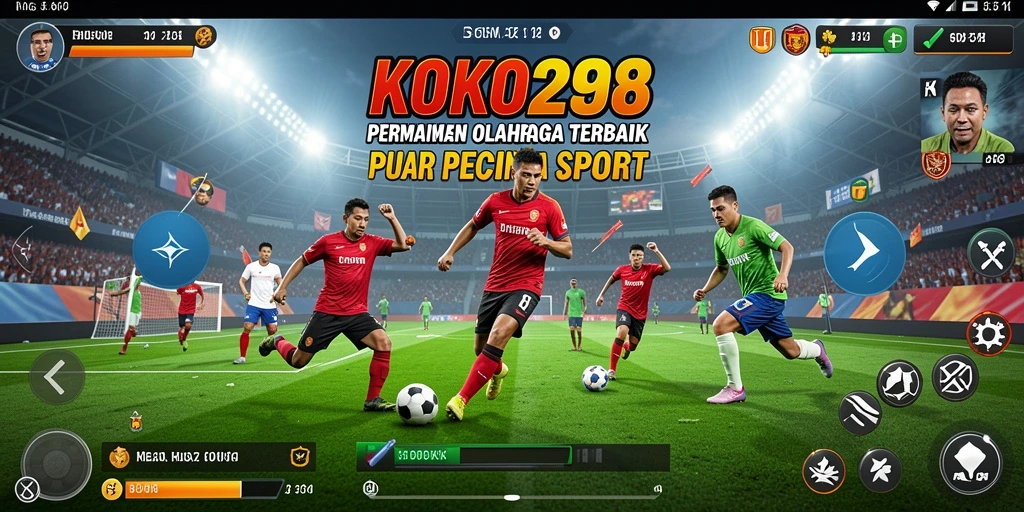 Screenshot KOKO288 menunjukkan aksi seru dalam permainan olahraga.