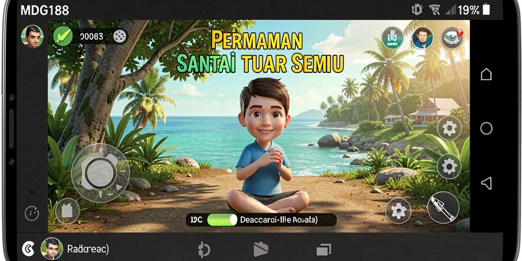 Screenshot gameplay MDG188 dengan grafis cerah dan animasi menarik.
