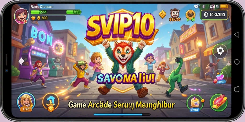 Tampilan gameplay menarik dari SVIP10 dengan grafik yang cerah.