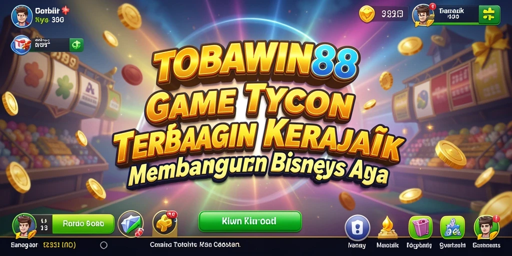 Tampilan gameplay TOBAWIN88 dengan elemen Tycoon yang menantang.